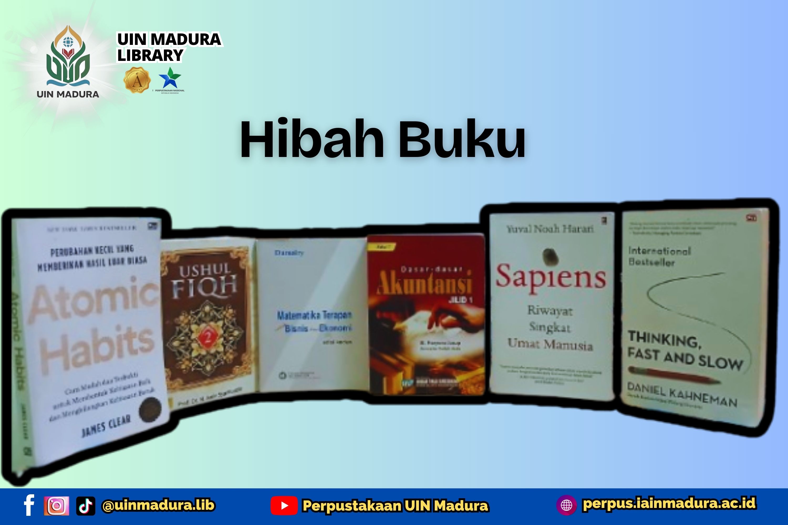 Perpustakaan UIN Madura Terima Hibah Buku dari Keluarga Mahasiswa Wafat