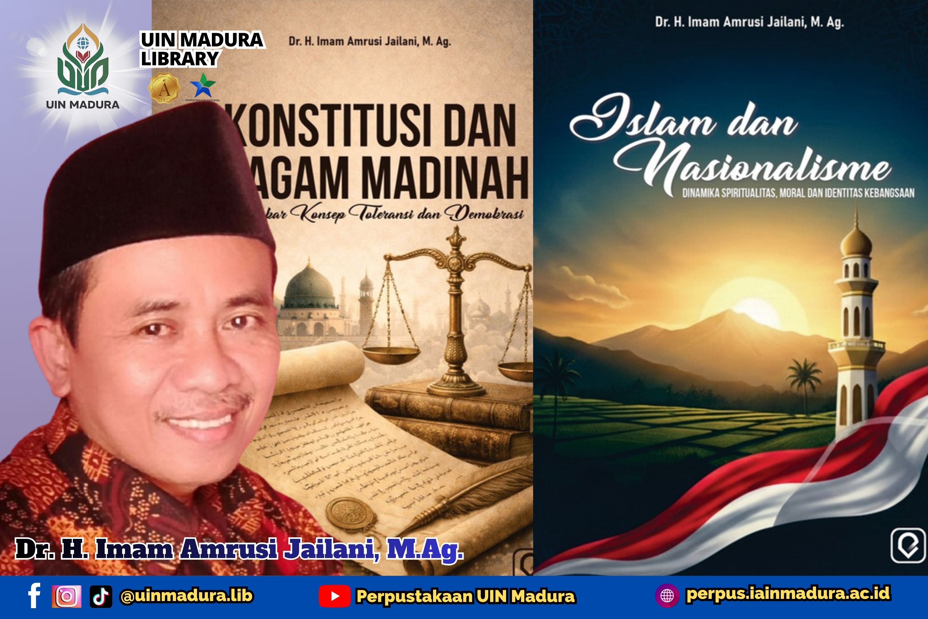 Perpustakaan UIN Madura Terima Hibah Buku Karya Dr. H. Imam Amrusi Jailani