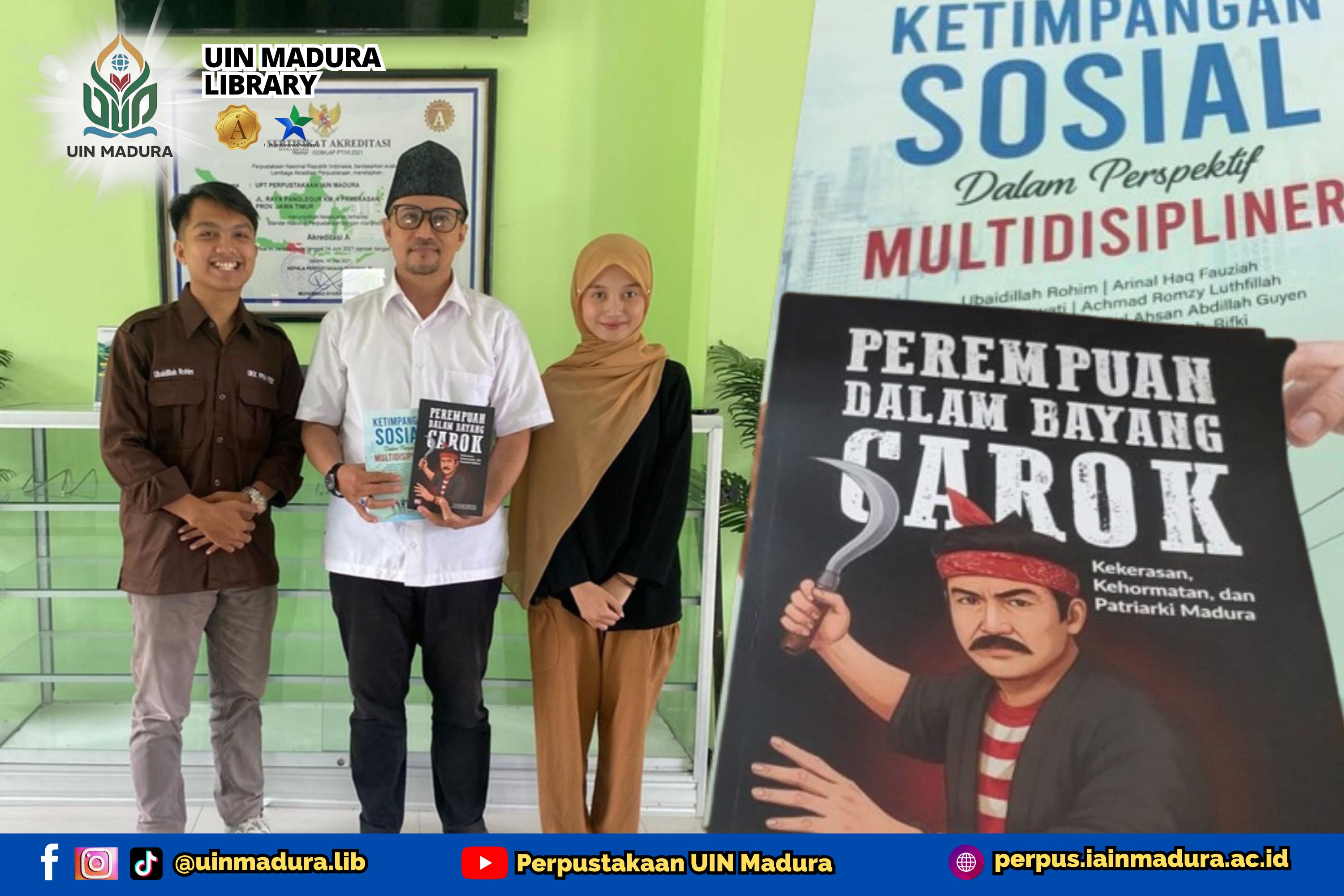 Perpustakaan Terima Hibah Buku dari Mahasiswa Produktif